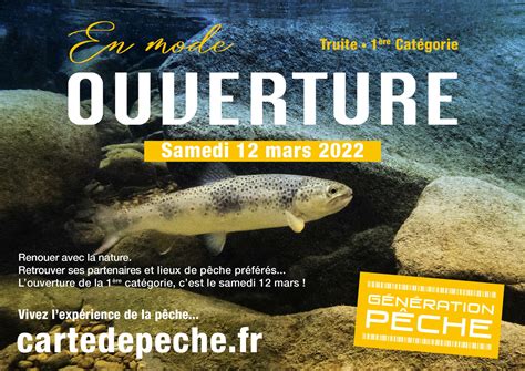 Ouverture de la pêche de la truite fario et de la 1ère catégorie