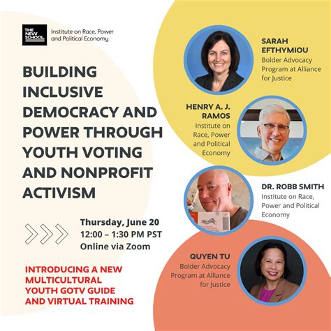 Building Inclusive Democracy And Power Through Youth Voting And