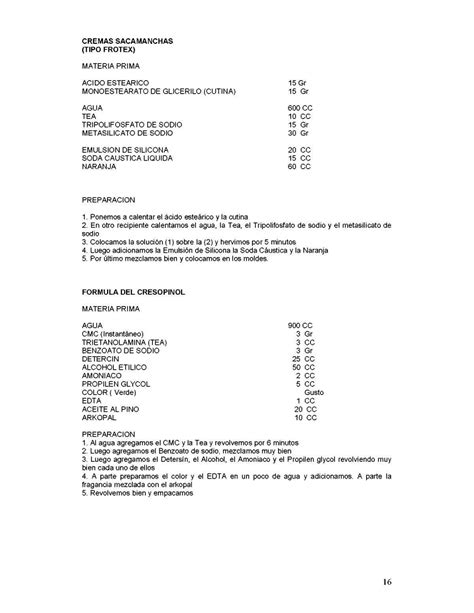 Manual De Formulas Quimicas Productos De Aseo Y Cosmeticos Pdf Artofit