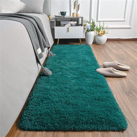 Amazon AROGAN Shag 2x6 Runner Rug For Bedroom Washable Rugs