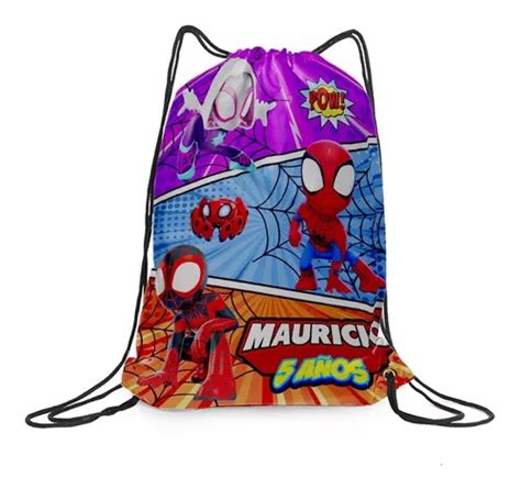 Morralitos Dulceros Personalizados Spiderman Infantil Meses Sin