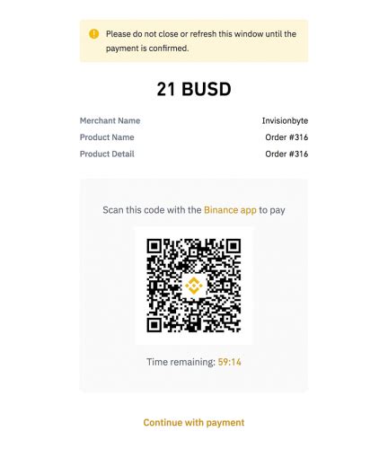 Binance Pay Gateway Payment Gateways Invision Developers