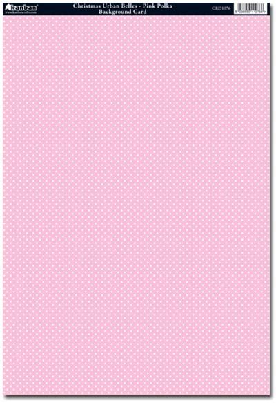 Graftoncrafts Background Kanban A4 Background Card Polka Dots Pink