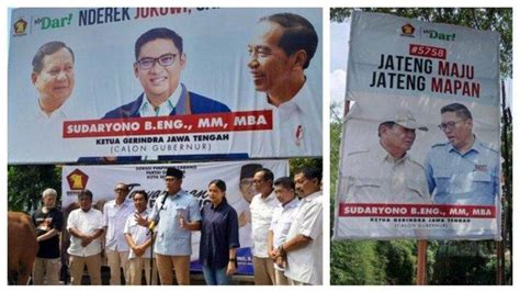 Maju Pilkada Jateng Eks Aspri Prabowo Tancap Gas Pasang Baliho Nderek