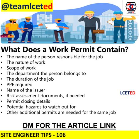 What Is A Work Permit Types Of Work Permit Used In Construction Work