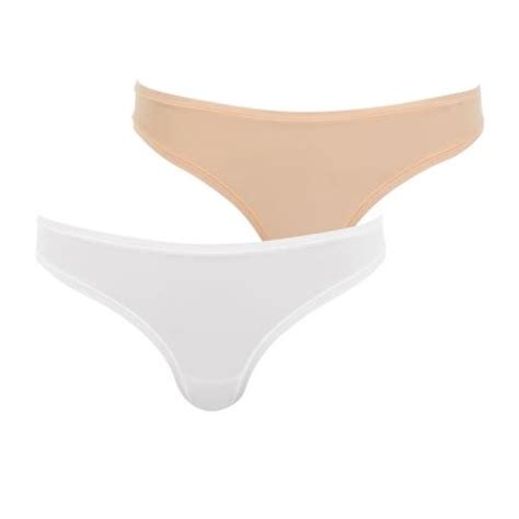 Lot De 2 Tangas Femme Easy Seconde Peau Blanc 3 SUISSES