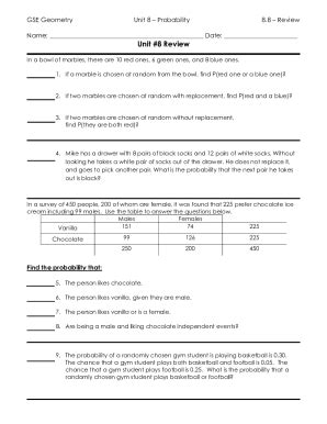 Fillable Online Geo U A Test Review Docx Gse Geometry Unit A Review