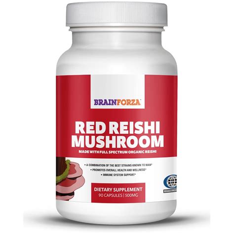 Organic Red Reishi Mushroom, 90 Capsules | Maitake mushroom, Stuffed mushrooms, Cholesterol ...