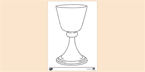 FREE Chalice Colouring Sheet Colouring Sheets Twinkl