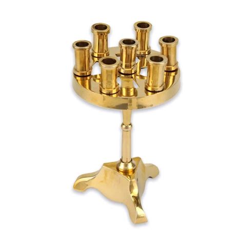 Traditional Seven Candle Brass Holder Blessedmart