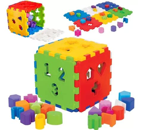 Brinquedo Cubo De Montar Didático Educativo Menino Ou Menina MercadoLivre