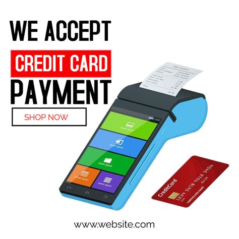 Card Payment Flyer Template Postermywall