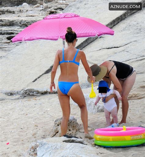 Ana Ivanovic In A Blue Bikini As She Is Pictured Spending Some Quality Time On The Beach With