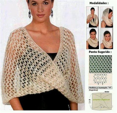 Stola Uncinetto Bufandas Circulares Crochet Chal Tejido A Crochet