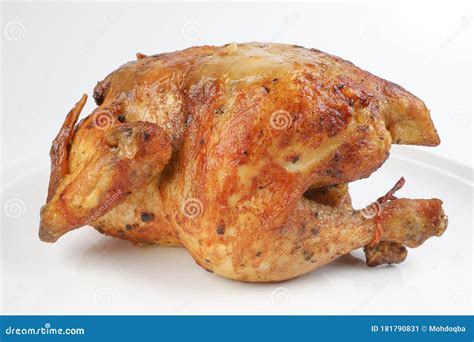 Whole Roasted Grilled Chicken Stock Image Image Of Juicy Lime