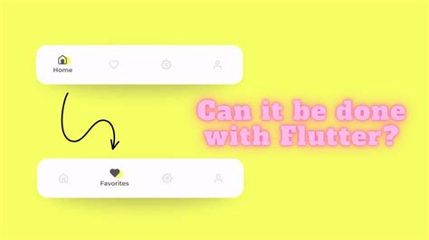 Animated Tab Bar Using Flutter Can It Be Done With Flutter In