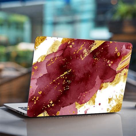 Hp Laptop Skin Red Etsy