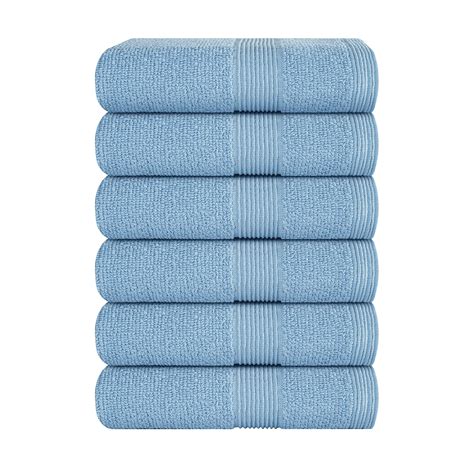 Belizzi Home Ultra Soft 6 Piece Hand Towel Set 16x28 100 Ringspun