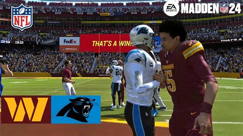 Madden 24 Jayden Daniels Commanders Vs Carolina Panthers Madden 25