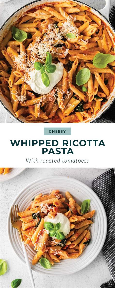 Whipped Ricotta Pasta With Roasted Tomatoes