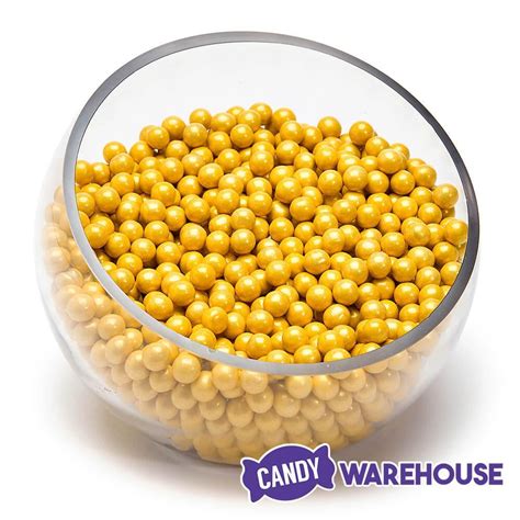 Sixlets Mini Milk Chocolate Balls Gold 2lb Bag Candy Warehouse