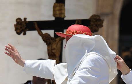 Pope Benedict Xvi Waves Faithfull During Editorial Stock Photo Stock