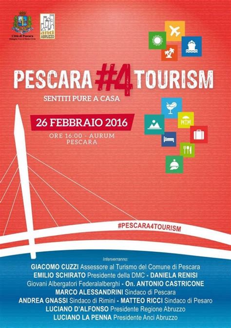 Pescara 4 Tourism Domani All Aurum Il Convegno Con I Sindaci Di Rimini