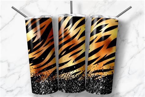 Tiger Tumbler Sublimation Designs Oz Graphic By Skye Design