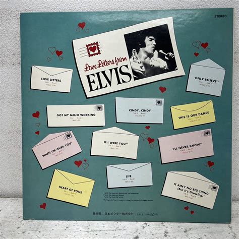 【やや傷や汚れあり】lp 帯付き エルヴィス・プレスリー Elvis Presley Love Letters From Elvis