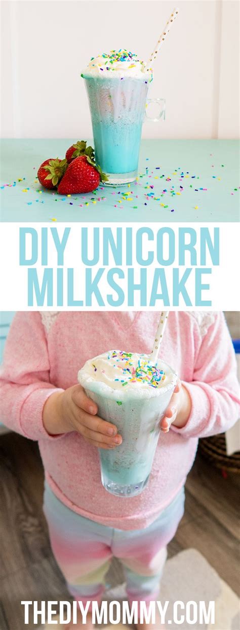 Make A Unicorn Milkshake Video Recipe Unicorn Milkshake