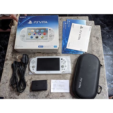 Jual Playstation Ps Vita Slim White Fullset Gb H Encore Henkaku