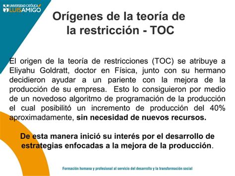 Teoria De Las Restricciones PPT