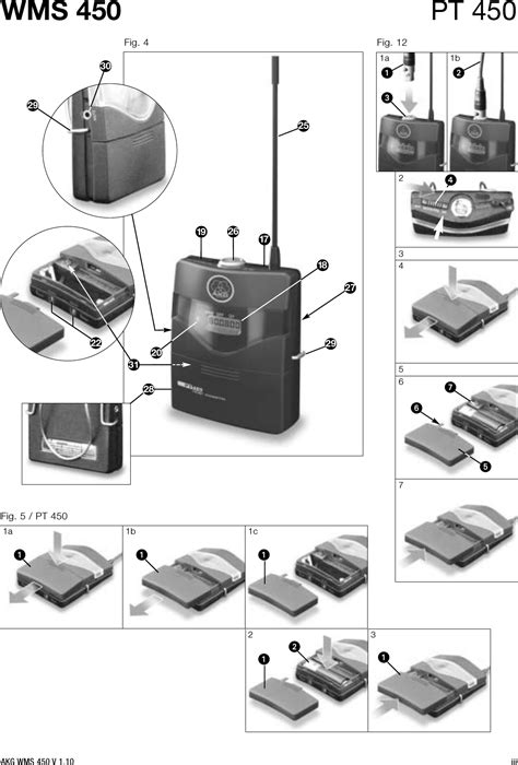 Akg Acoustics Pt Wireless Pocket Transmitter User Manual Wms F R