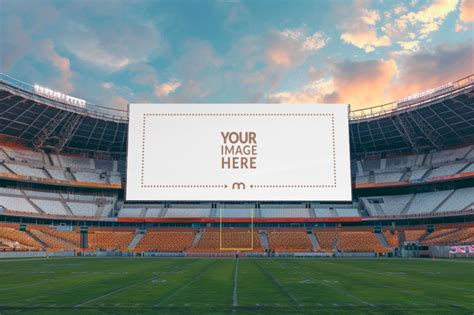 Nfl Football Stadium Advertisement Billboard Psd Mockup Mediamodifier