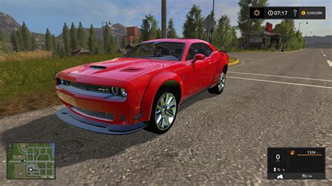 DODGE CHALLENGER SRT HELLCAT V1 0 For FS 2017 Farming Simulator 2022