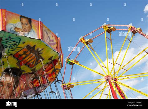 traditional fairground rides Stock Photo - Alamy