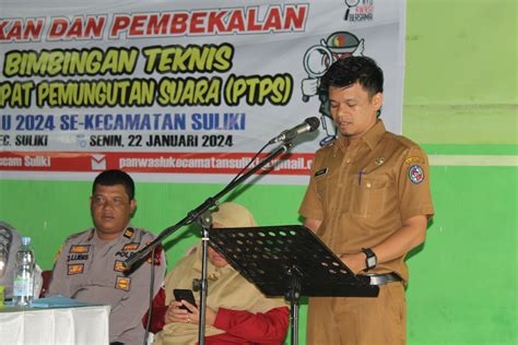 Suliki Pelantikan Dan Pembekalan Peserta Ptps Pada Pemilu Se