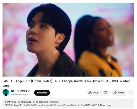 Suara Jimin BTS Di Angel Pt 1 Untuk OST Fast X Dapat Tanggapan Positif