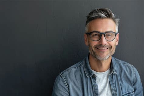 Headshot Gray Background Portrait Of A Stylish Male Model Wearing