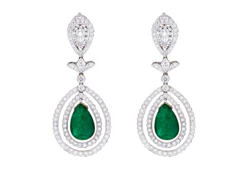 Emerald And Diamond Necklaceearrings Bourbon Hanby Arcade