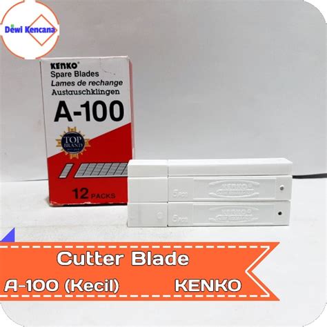 Jual Cutter Blade Kecil Mata Pisau Isi Cutter Kenko A Shopee