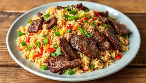steak fried rice  quick tasty meal