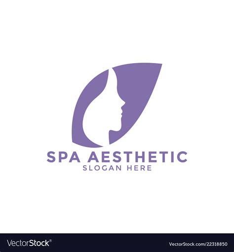 Spa Aesthetic Logo Icon Design Template Royalty Free Vector