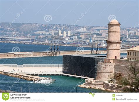 Le Fort Saint Jean Marseille France Stock Photo Image Of Jean