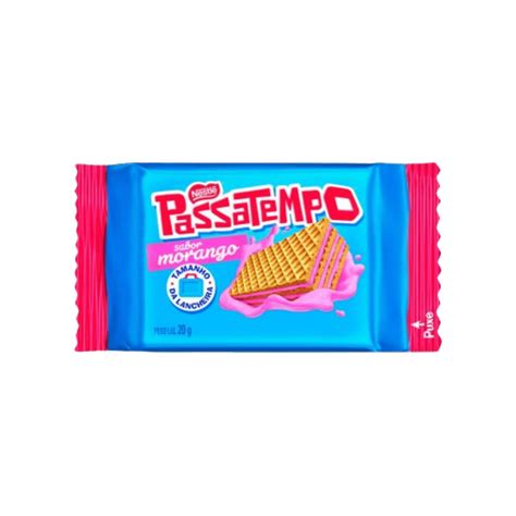Mercearia Mini Wafer Passatempo Morango 20g Nestlé Mini Wafer