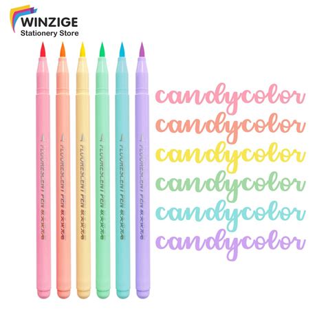 Jual Winzige Set Pcs Brush Pen Murah Highlighter Pen Calligraphy Brush