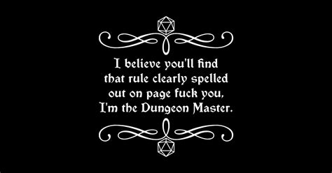 Page Fuck You I M The Dungeon Master Dungeons And Dragons Sticker Teepublic