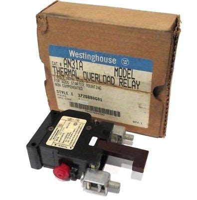 New Westinghouse An A Thermal Overload Relay Sb Industrial Supply Inc