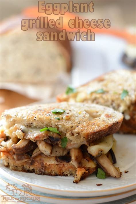 Eggplant Grilled Cheese Sandwich - Amira's Pantry