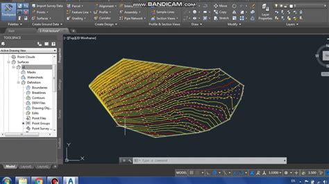 Civil 3D Introdution Points Surface Contours 2 YouTube